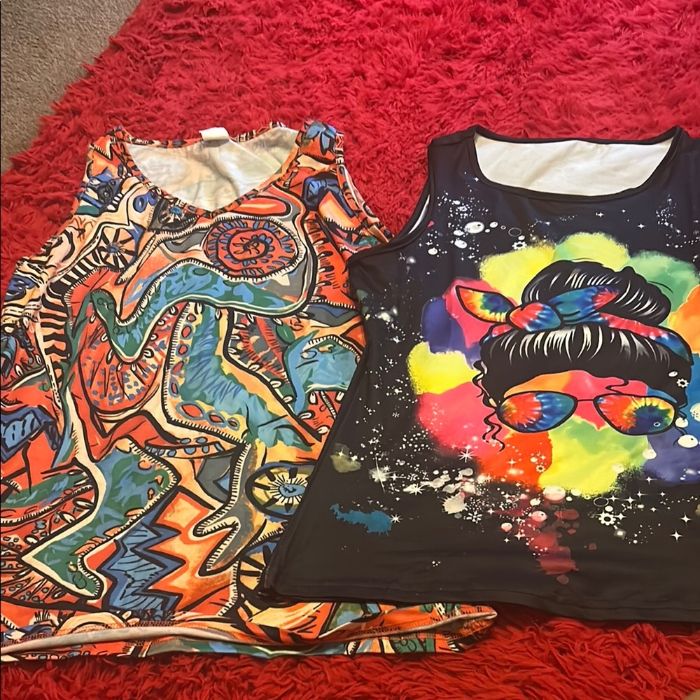 Colorful woman’s Tank Tops Set
